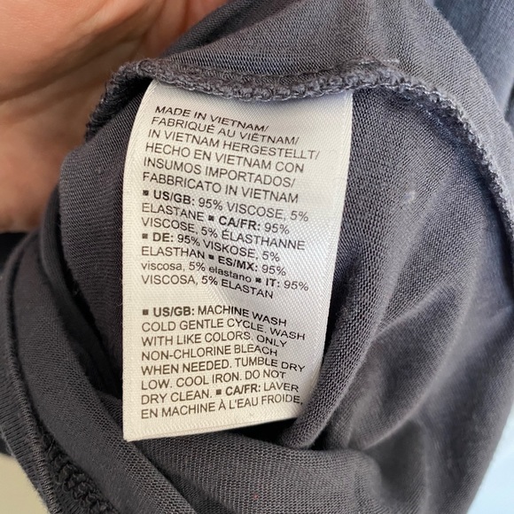 Daily Ritual Jersey tee dress in grey - Picture 5 of 5